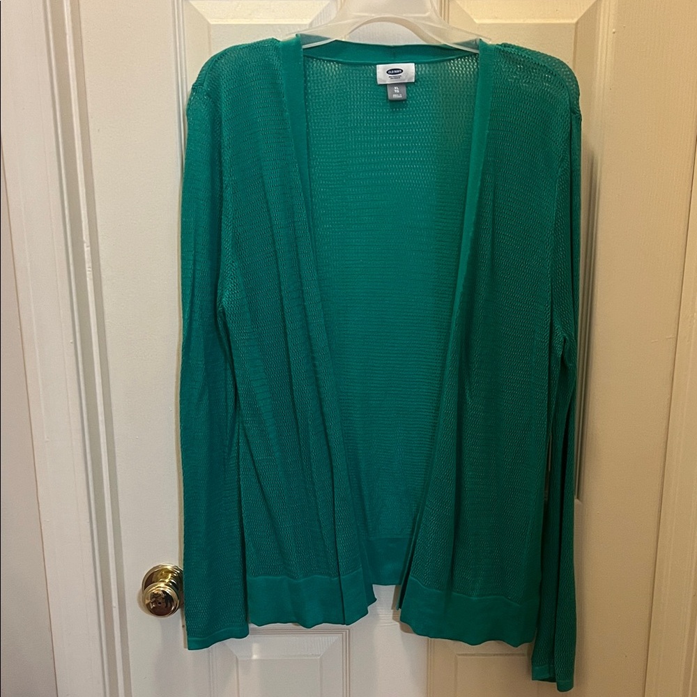 Old Navy Green Open-Front Cardigan